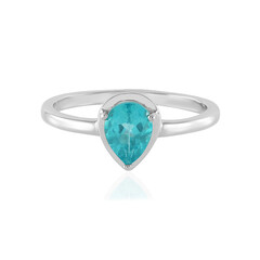 Bague en argent et Apatite bleue