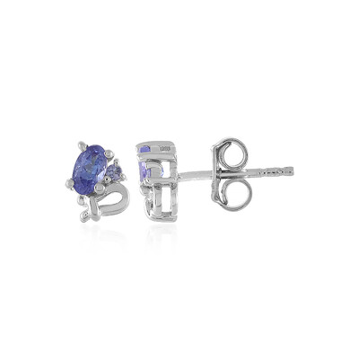 Boucles d'oreilles en argent et Tanzanite