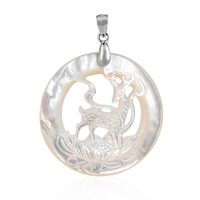 Pendentif en argent et Nacre