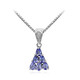 Collier en argent et Tanzanite