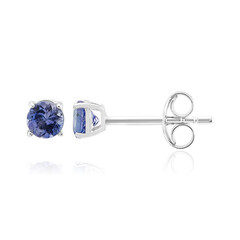 Boucles d'oreilles en argent et Tanzanite