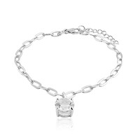 Bracelet en argent et Topaze blanche