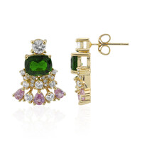 Boucles d'oreilles en or et Diopside de Russie (Adela Gold)