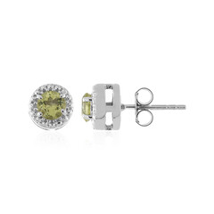 Boucles d'oreilles en argent et Quartz citron