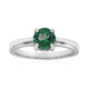 Bague en argent et Topaze vert papillon