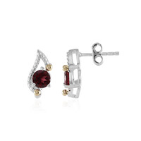 Boucles d'oreilles en argent et Grenat Rhodolite (Granulieren)