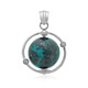 Pendentif en argent et Chrysocolle