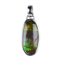 Pendentif en argent et Ammolite