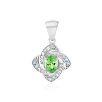 Pendentif en argent et Grenat Tsavorite