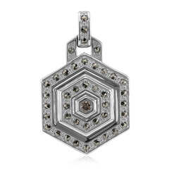 Pendentif en argent et Diamant rose de France SI1 d'Argyle  (Annette classic)