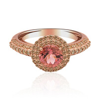 Bague en or et Tourmaline rose du Brésil 