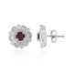 Boucles d'oreilles en argent et Grenat Rhodolite