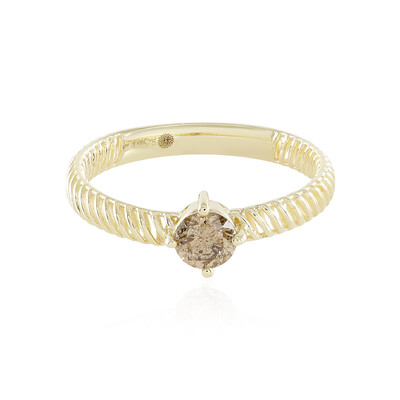 Bague en or et Diamant champagne I2 (Ornaments by de Melo)