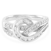 Bague en argent et Saphir blanc