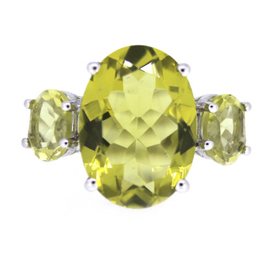 Bague en argent et Quartz de l'Ouro Verde