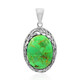 Pendentif en argent et Turquoise verte de Kingman (Art of Nature)