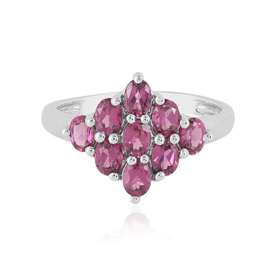 Bague en argent et Grenat Rhodolite