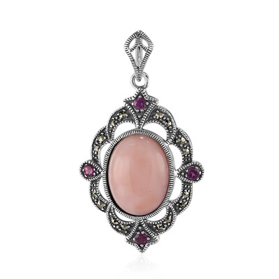 Pendentif en argent et Opale rose (Annette classic)