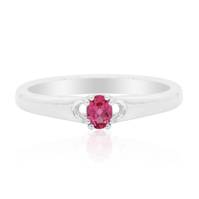 Bague en argent et Spinelle rose