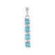 Pendentif en argent et Apatite bleue