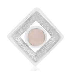 Pendentif en argent et Quartz rose