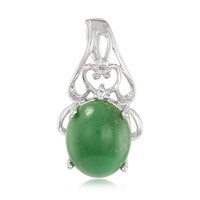 Pendentif en argent et Chrysoprase impériale