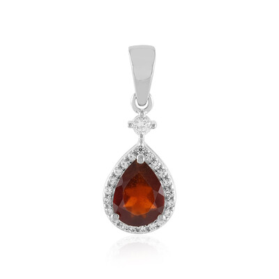 Pendentif en argent et Grenat Hessonite