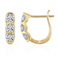 Boucles d'oreilles en or et Diamant SI1 (G)