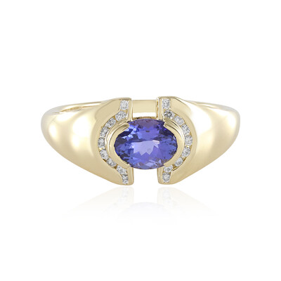 Bague en or et Tanzanite AAA (de Melo)