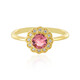 Bague en argent et Tourmaline rose