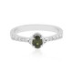 Bague en argent et Zircon de Ceylan vert