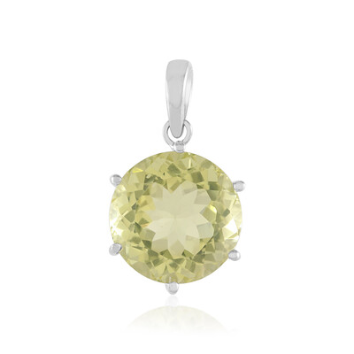 Pendentif en argent et Quartz citron