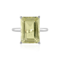 Bague en argent et Quartz citron