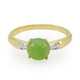 Bague en argent et Chrysoprase impériale