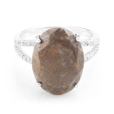 Bague en argent et Quartz Dinosaure