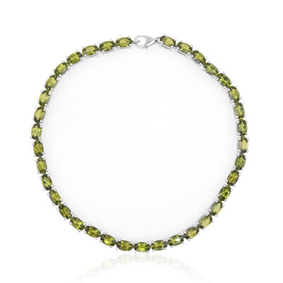 Bracelet en argent et Vésuvianite