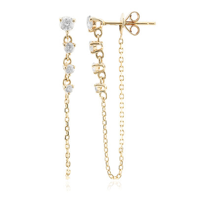 Boucles d'oreilles en or et Diamant I1 (H) (CIRARI)