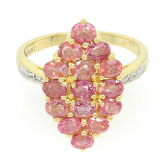 Bague en or et Saphir Padparadscha non chauffé (AMAYANI)