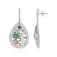 Boucles d'oreilles en argent et Grandidierite