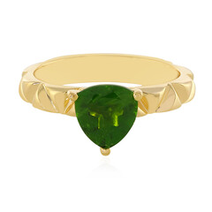 Bague en argent et Diopside de Russie