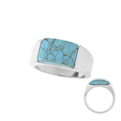 Bague en argent et Turquoise