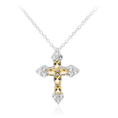 Collier en argent et Citrine