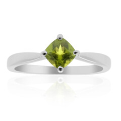 Bague en argent et Vésuvianite