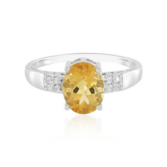 Bague en argent et Citrine