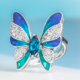 Bague en argent et Topaze bleu de Londres (Dallas Prince Designs)