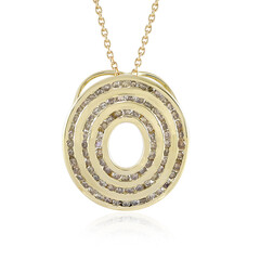 Collier en or et Diamant champagne I2 (de Melo)