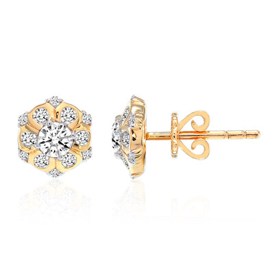 Boucles d'oreilles en or et Diamant SI1 (G) (Annette)