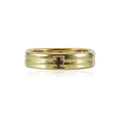 Bague en argent et Diamant cognac I1