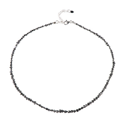 Collier en argent et Diamant noir