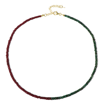 Collier en argent et Rubis de Madagascar